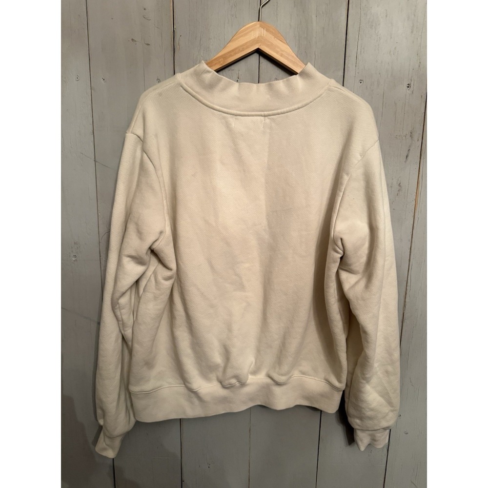 PARKE Coastal Red White & Blue  Mockneck Sweatshirt Oversized S/M Viral Rare - Picture 5 of 9